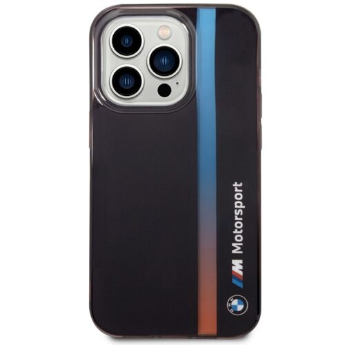 Etui BMW BMHCP14L22HVGV iPhone 14 Pro 6.1" fekete IML Tricolor Stripe tok - Image 2