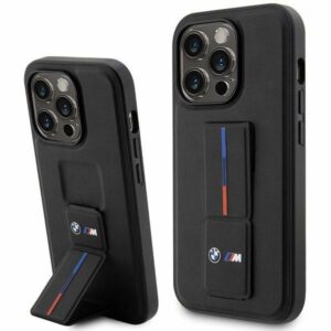 Etui BMW BMHCP14X22GSLK iPhone 14 Pro Max 6.7" fekete keménytok Grip Hot Stamp