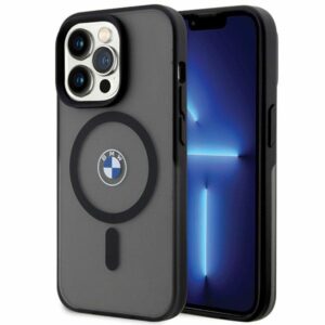 Etui BMW BMHMP14XDSLK iPhone 14 Pro Max 6.7" fekete keménytok Aláírás MagSafe aláírás