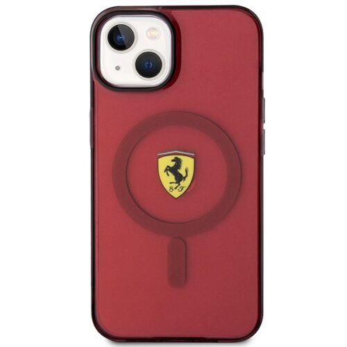 Ferrari FEHMP14SURKR iPhone 14 6.1" piros keménytok áttetsző Magsafe - Image 2