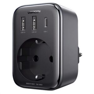 UGREEN hálózati elosztó 2 USB / Type-C / hálózati aljzat (5V / 3A