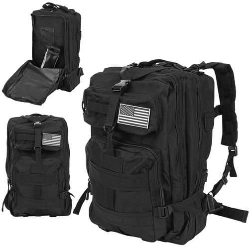 Katonai hátizsák XL fekete - 38L (WNDR8919)