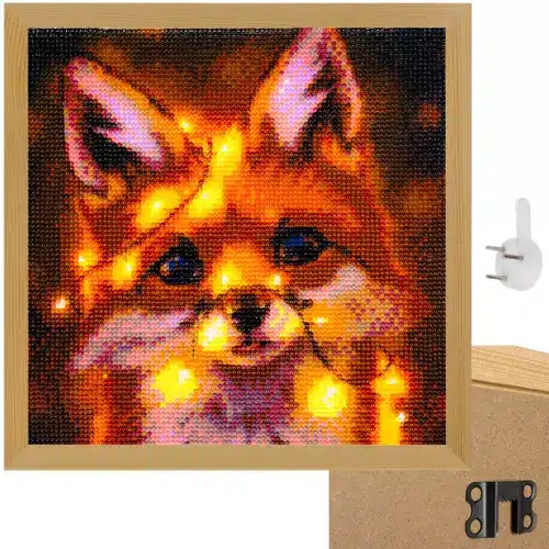 Képkeret sérülésálló plexi üveggel - strasszkő és gyémánt kirakókhoz – 25 x 25 cm