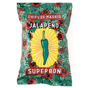 SuperBon Chips De Madrid – Jalapeños ízesítésű kézműves burgonyachips (125g)