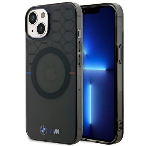 Etui BMW BMHMP14MHGPK iPhone 14 Plus 6.7" szürke mintás MagSafe tok