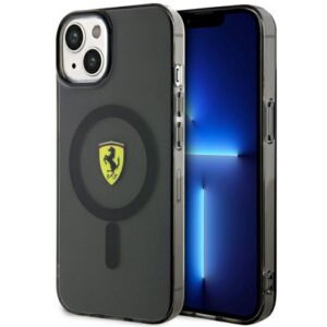 Ferrari FEHMP14MURKK iPhone 14 Plus 6.7" fekete keménytok áttetsző Magsafe