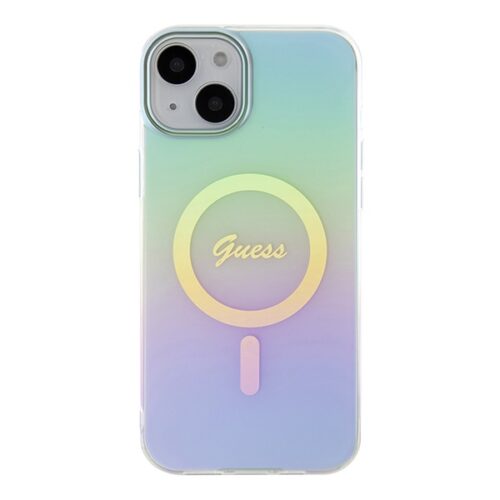 Guess GUHMP15MHITSQ iPhone 15 Plus 6.7" türkizkék keménytok IML Irizáló MagSafe IML Iridescent - Image 2
