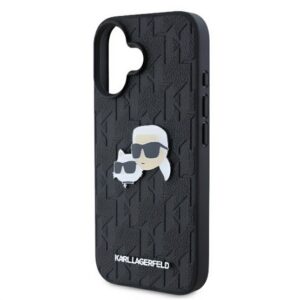 KARL LAGERFELD MONOGRAM KARL & CHOUPETTE HEAD PIN szilikon telefonvédő (ütésállóság