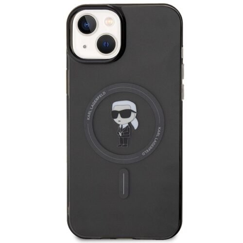 Karl Lagerfeld KLHMP15MHFCKNOK iPhone 15 Plus 6.7" fekete keménytok IML ikonikus MagSafe - Image 2