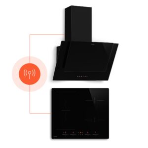 Klarstein HaloSync indukciós főzőlap páraelszívóval | 4 főzőzóna | 8400 W | 632 m³/h | 60 cm