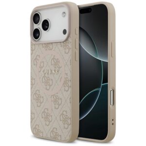 Tojás Guess 4G Ring Classic Logo MagSafe iPhone 17 Pro Max készülékhez rózsaszínű