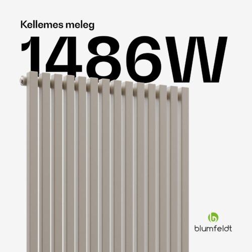 Blumfeldt Delgado radiátor | Modern dizájn | 60 x 180 cm | 1486 W | Középső csatlakozás - Image 4