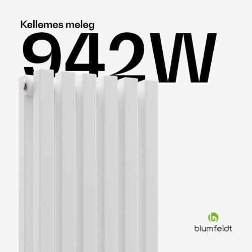 Blumfeldt Delgado radiátor | modern dizájn | 25 x 120 cm | 942 W | középső csatlakozás - Image 8