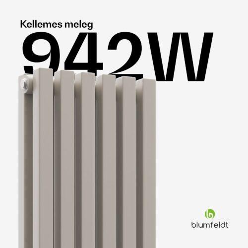 Blumfeldt Delgado radiátor | modern dizájn | 25 x 120 cm | 942 W | középső csatlakozás - Image 8