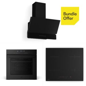 Klarstein Velaire beépített sütő + Velaire indukciós főzőlap + Velaire páraelszívó | 60 cm