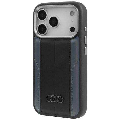 Audi A6 Szintetikus bőr MagSafe tok iPhone 17 Pro-hoz fekete - Image 2