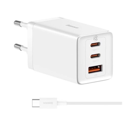 BASEUS hálózati töltő USB+2 Type-C aljzat (65W