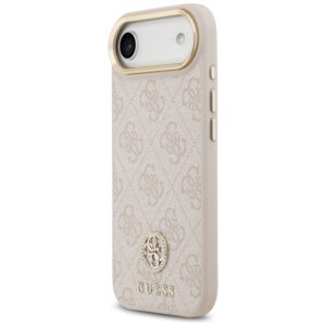 GUESS tok IPHONE 17 Air kompatibilis MagSafe GUHMP17MP4GRMDEP (PU W/ 4G Strass logó) rózsaszínű