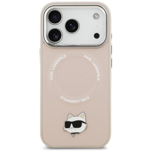 Karl Lagerfeld Choupette Pin MagSafe tok iPhone 17 Pro Max rózsaszínhez - Image 2