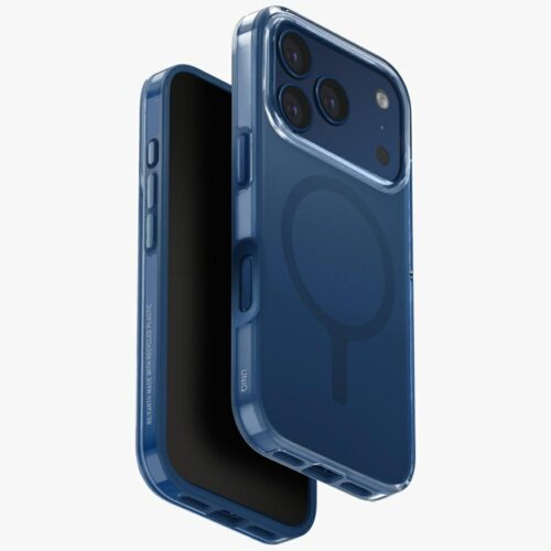 UNIQ Clario tok iPhone 17 Pro Magclick töltés kék