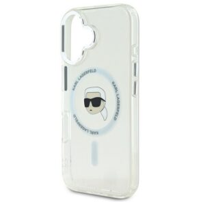 KARL LAGERFELD IML KARL HEAD METAL FRAME MAGSAFE szilikon telefonvédő (ütésállóság