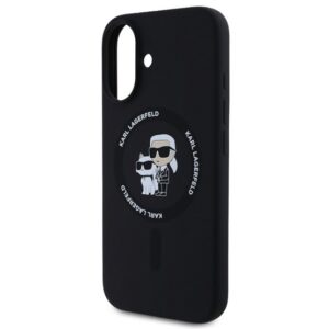 KARL LAGERFELD LIQUID SILICONE KARL AND CHOUPETTE MAGSAFE szilikon telefonvédő (ütésállóság