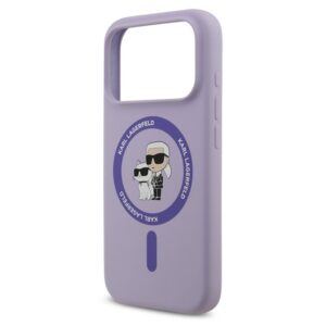 KARL LAGERFELD LIQUID SILICONE KARL AND CHOUPETTE MAGSAFE szilikon telefonvédő (ütésállóság