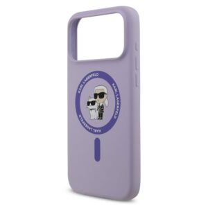 KARL LAGERFELD LIQUID SILICONE KARL AND CHOUPETTE MAGSAFE szilikon telefonvédő (ütésállóság
