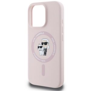 KARL LAGERFELD LIQUID SILICONE KARL AND CHOUPETTE MAGSAFE szilikon telefonvédő (ütésállóság