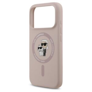 KARL LAGERFELD LIQUID SILICONE KARL AND CHOUPETTE MAGSAFE szilikon telefonvédő (ütésállóság