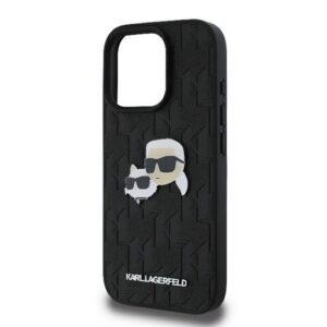 KARL LAGERFELD MONOGRAM KARL & CHOUPETTE HEAD PIN szilikon telefonvédő (ütésállóság