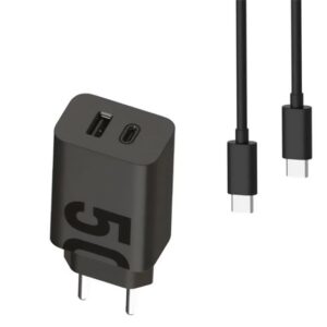 MOTOROLA TURBOPOWER hálózati töltő USB+Type-C aljzat (50W