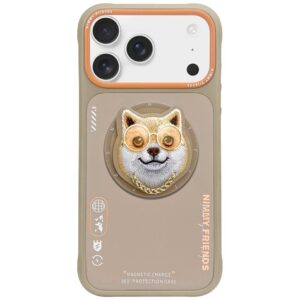 Nimmy Glasses Cool Dog MagSafe-kompatibilis tok iPhone 17 - bézs