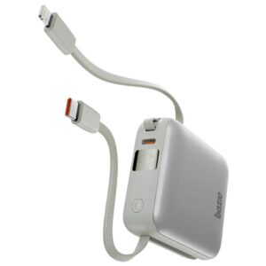 PowerBank 3in1 Bazic Fusion Mini 10000mAh kábel USB-C/Világításszürke
