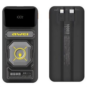 AWEI P77K vésztöltő USB+Type-C aljzat (10000mAh