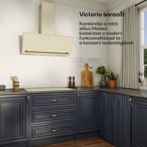Klarstein Victoria indukciós főzőlap | 5 főzőzóna | retro esztétika | 11500 W | 77 cm - Image 2