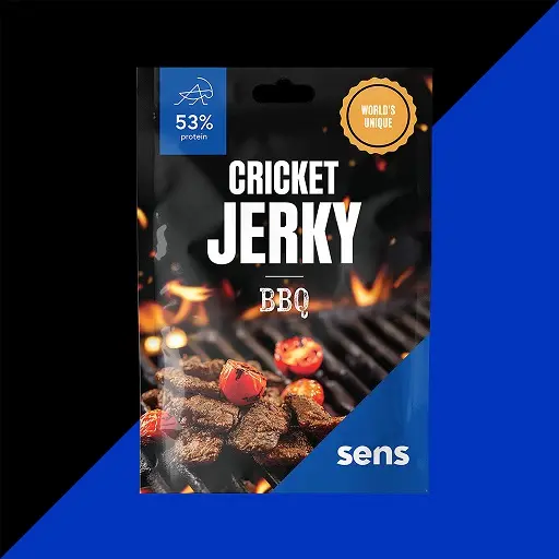 Sens Cricket Jerky BBQ Flavored Cricket – BBQ ízű rovar fehérje snack