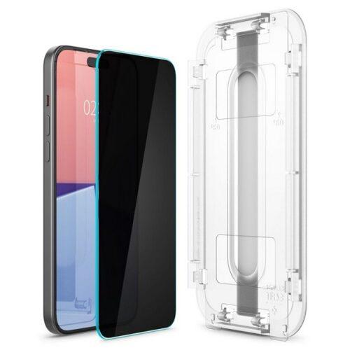 Spigen Glas.TR iPhone 15 6.1" iPhone 15 6.1" "EZ FIT" 2 db edzett üveg - Image 2