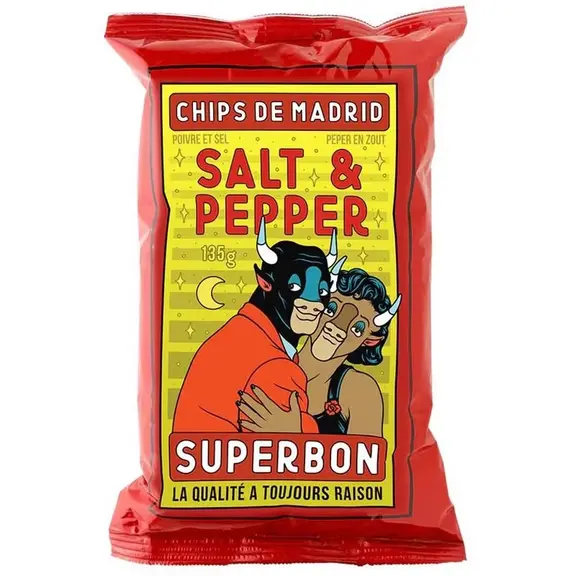 Superbon madrid-i só és bors kézműves burgonyachips - 135g