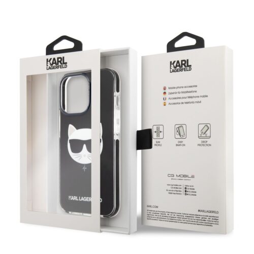 Apple iPhone 13 Pro KARL LAGERFELD KLHCP13LTPECK TPU Hátlap - Fekete - Image 2