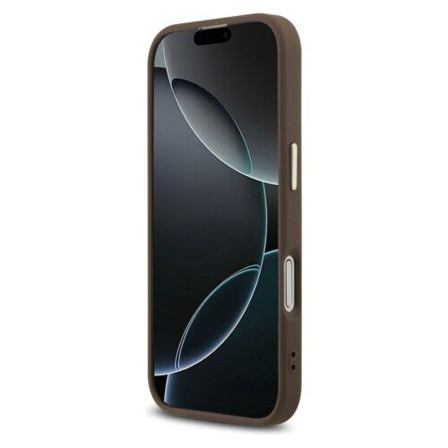 GUESS tok IPHONE 17 GUHCP17S4GMGCBR (PU W/ Big 4G Classic Logo) arany barna - Image 2
