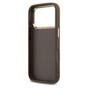 GUESS tok az IPHONE 17 Pro Max készülékhez GUHCP17X4GMGCBR (PU W/ Big 4G Classic Logo) aranybarna