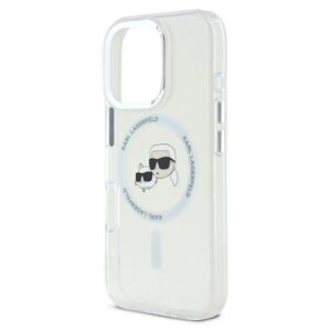 KARL LAGERFELD IML K&CH HEADS METAL FRAME MAGSAFE szilikon telefonvédő (ütésállóság