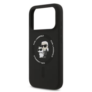 KARL LAGERFELD LIQUID SILICONE KARL AND CHOUPETTE MAGSAFE szilikon telefonvédő (ütésállóság