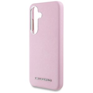 KARL LAGERFELD SAFFIANO FULL WRAPPED ELONGATED METAL LOGO szilikon telefonvédő (ütésállóság
