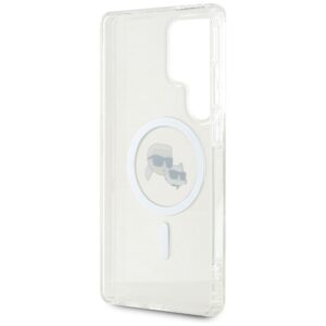 Karl Lagerfeld KLHMS25LHLSKCH IML Metal KC Heads MagSafe-kompatibilis tok Samsung Galaxy S25 Ultra - fehér