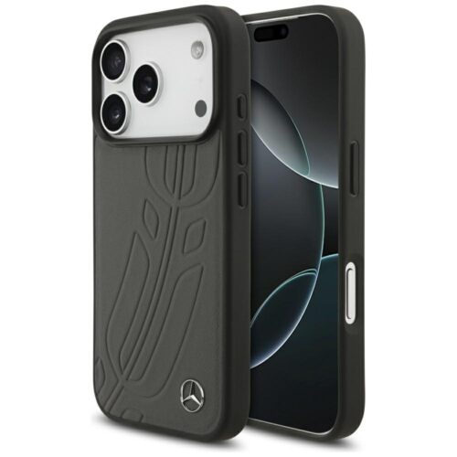tok Mercedes bőr nagy babér hagyja MagSafe iPhone 17 Pro antracyt számára