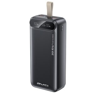 AWEI PA-12 vésztöltő 2 USB+Type-C aljzat (30000mAh