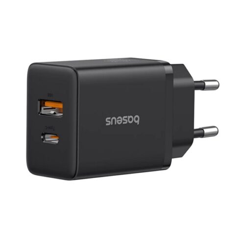 BASEUS CUBE PRO hálózati töltő USB+Type-C aljzat (30W