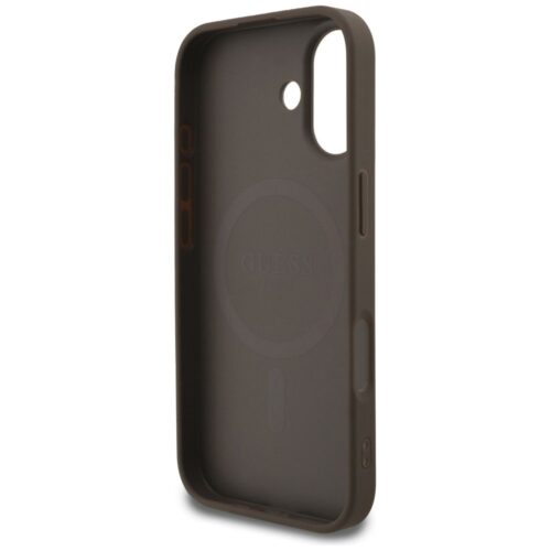 GUESS tok IPHONE 17 kompatibilis a MagSafe GUHMP17SG4GFRW (PU 4G Ring Classic Logo) barna